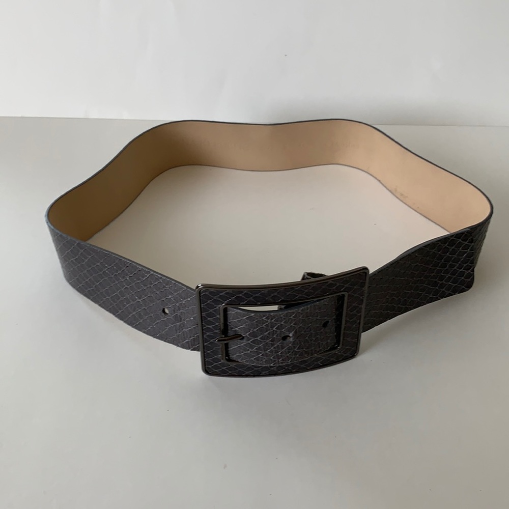 Banana Republic Leather Alligator Print Belt